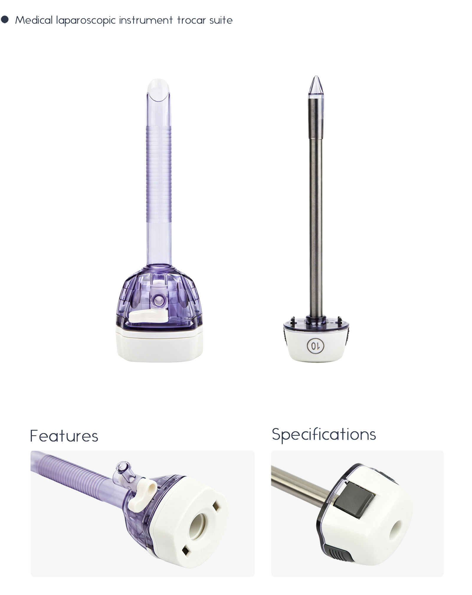 Medical Laparoscopic Instrument Trocar Suite