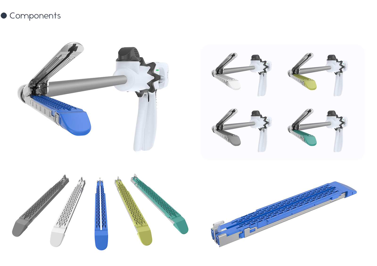 Powered Articulating Endoscopic Linear Cutter and Corresponding Reloads