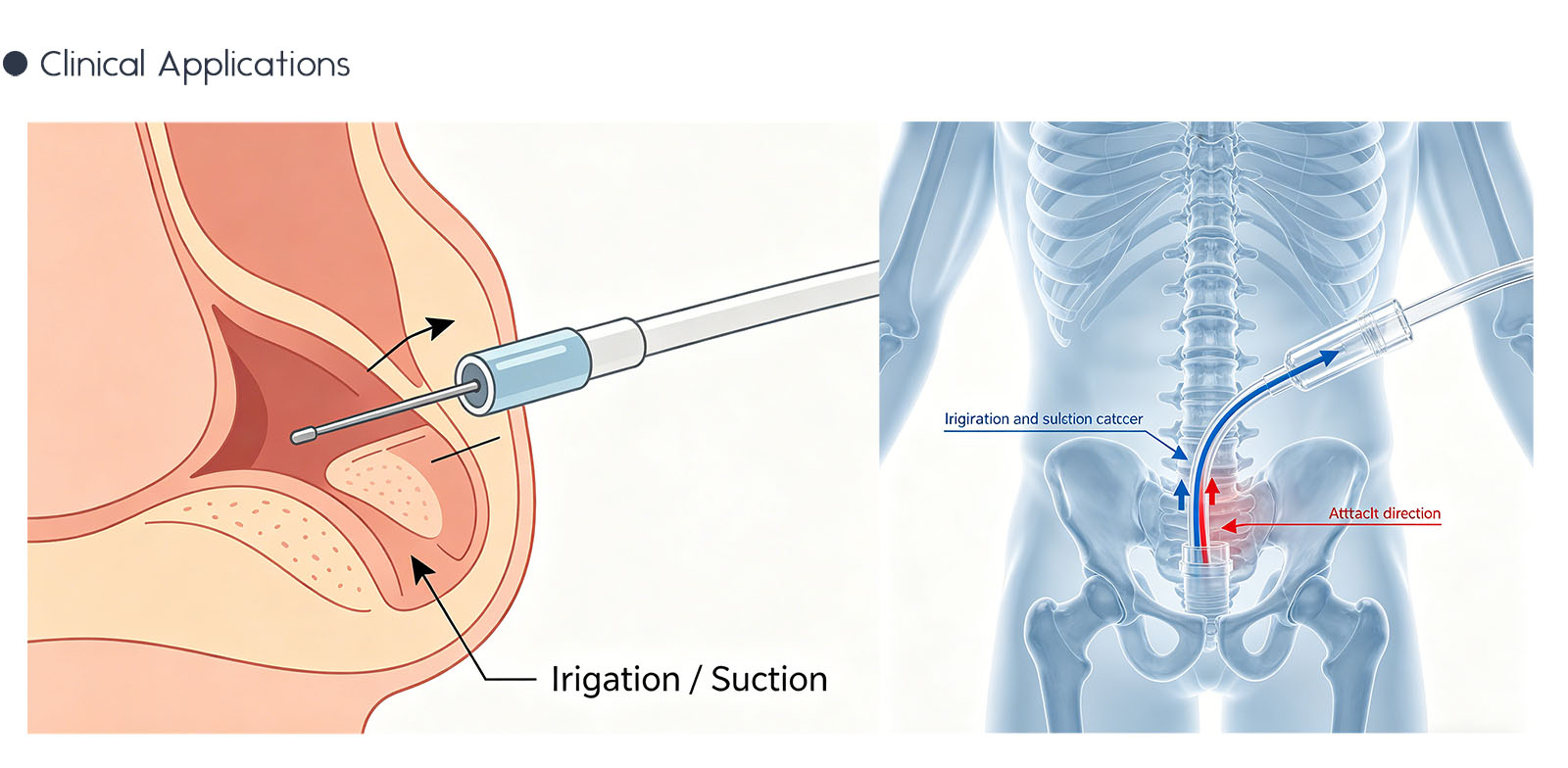 Irrigation and suction catheter in endoscopic surgery - Pistol Type