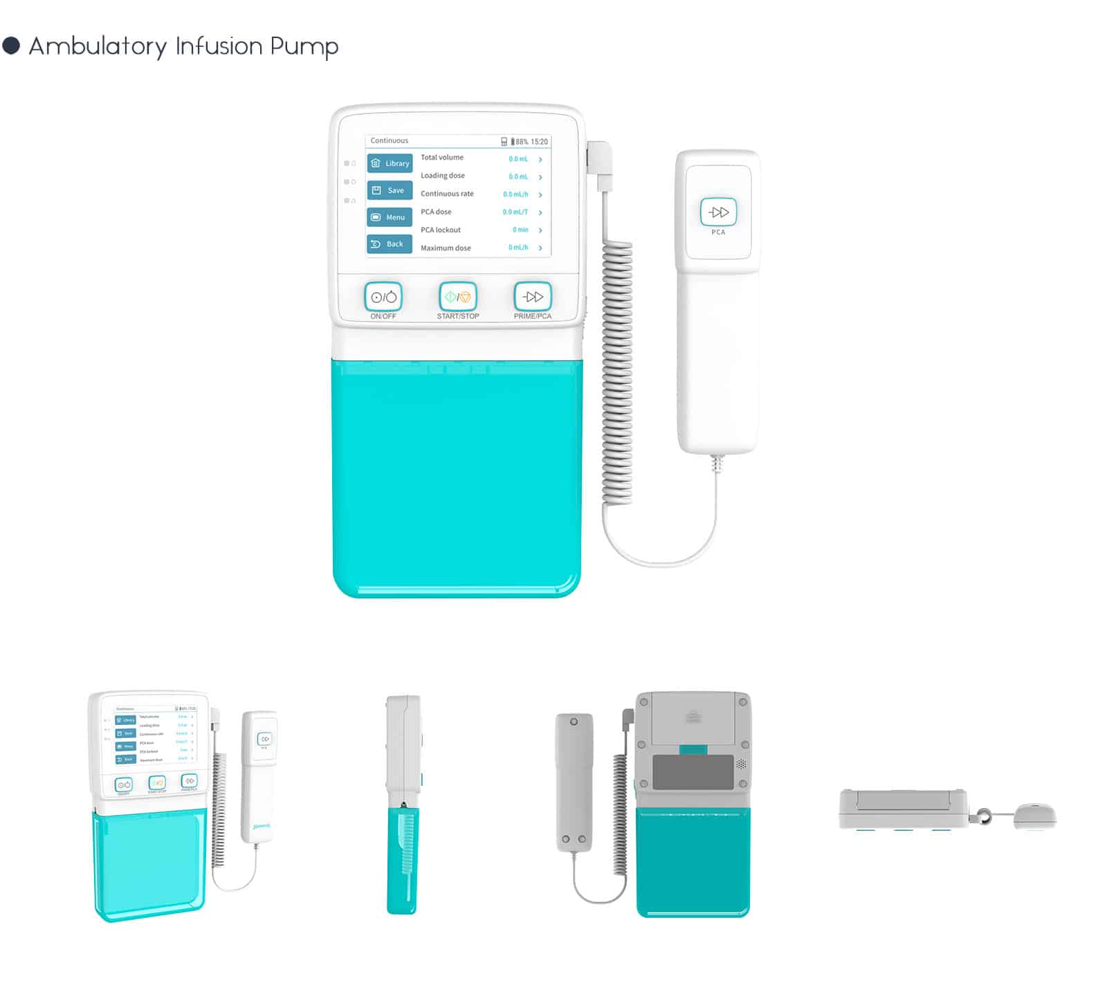 Ambulatory infusion pump for pain management, chemotherapy and homecare therapy