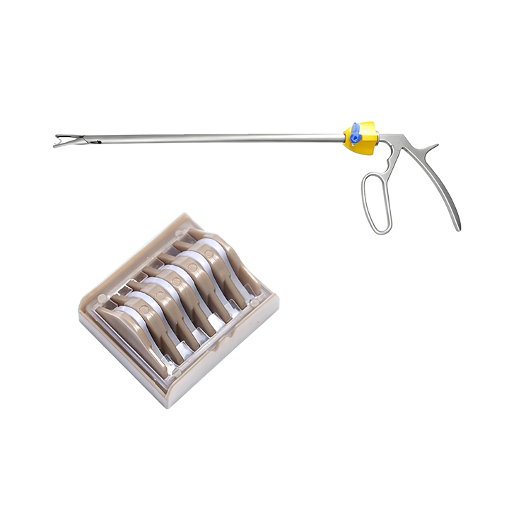 Medium Large Clip Applicator and Polymer Clips Laparoscopic polymer clip applicator with extra large clips