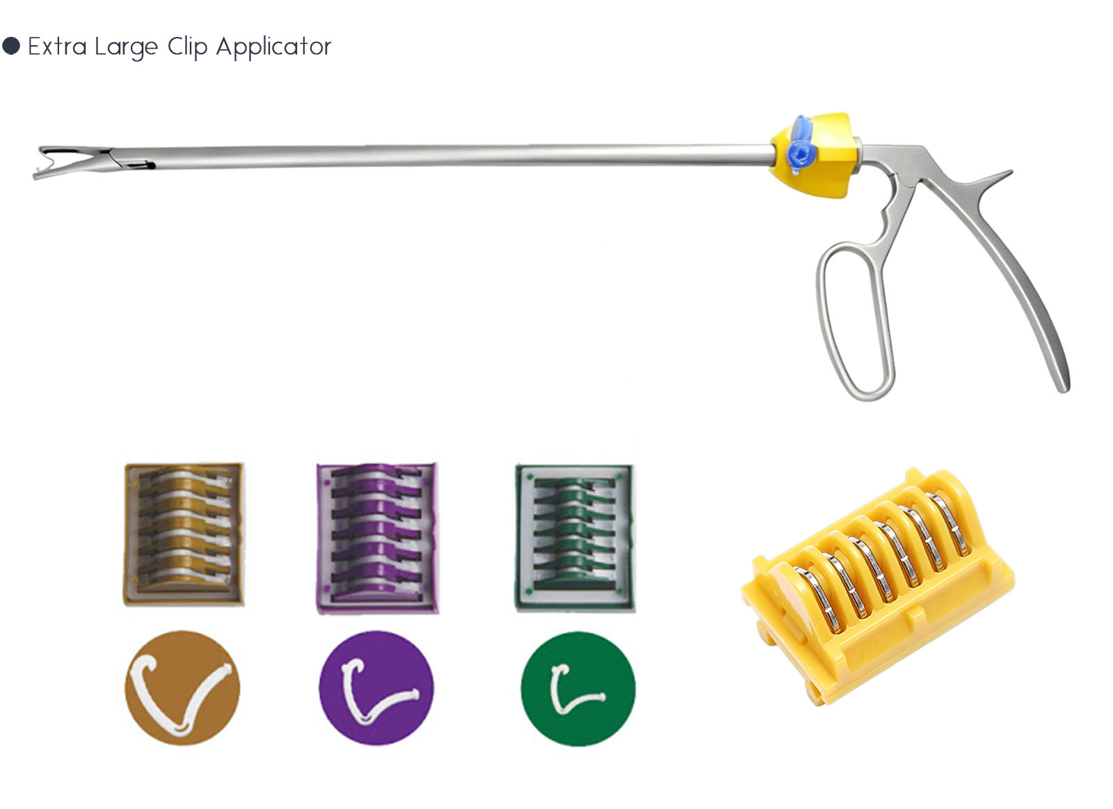 Extra Large Clip Applicator and Polymer Clips