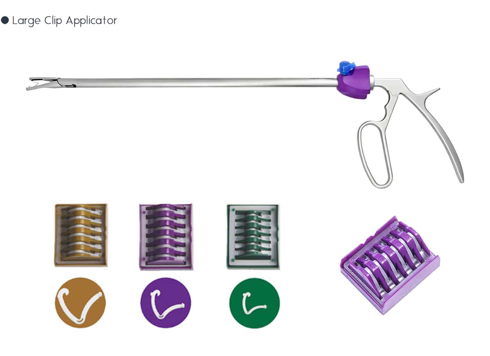 Large Clip Applicator and Polymer Clips
