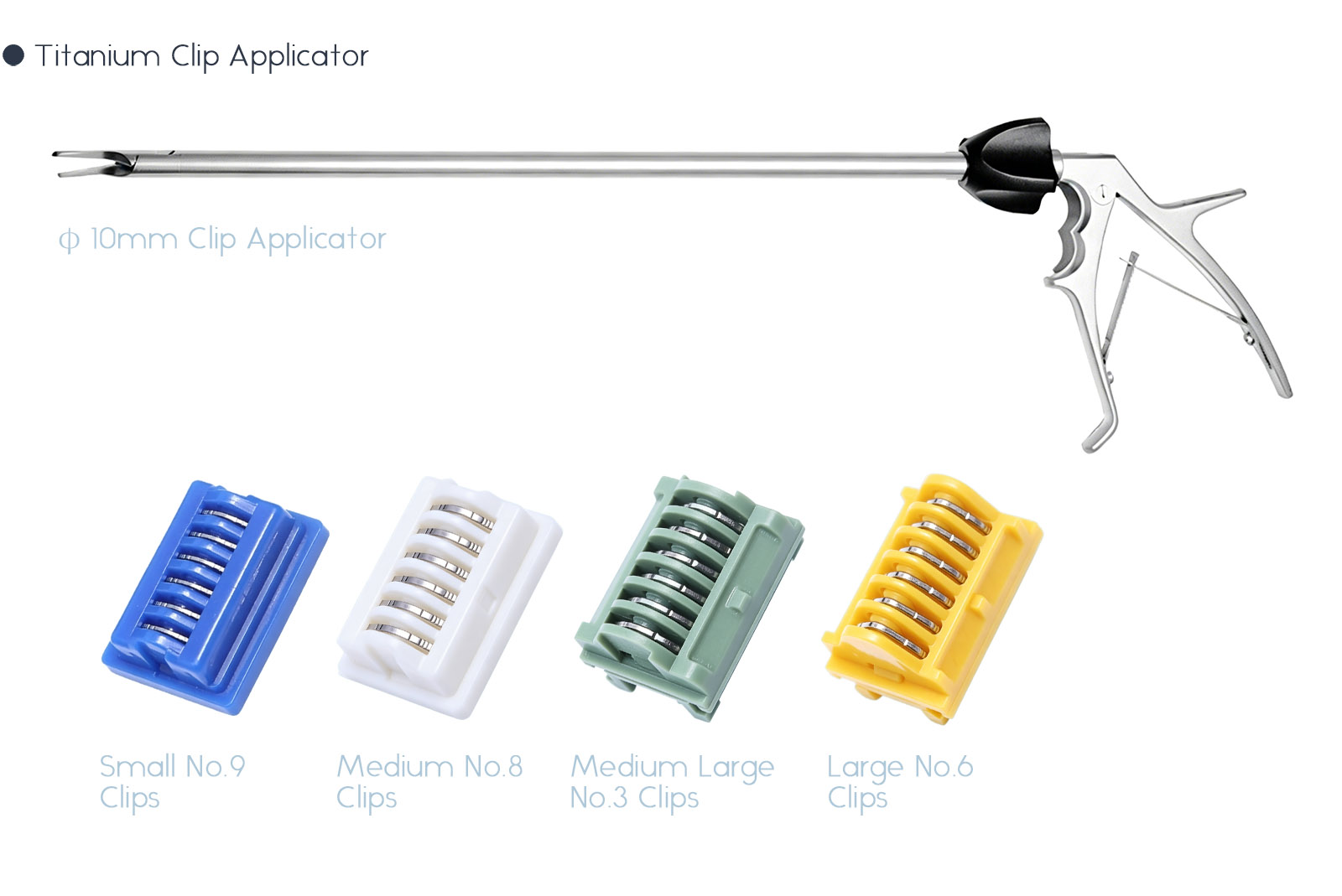 Titanium Clip Applicator and titanium Clips 10mm