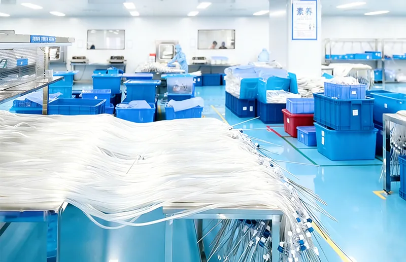 Medical devices production line at JiayuMed manufacturing facility