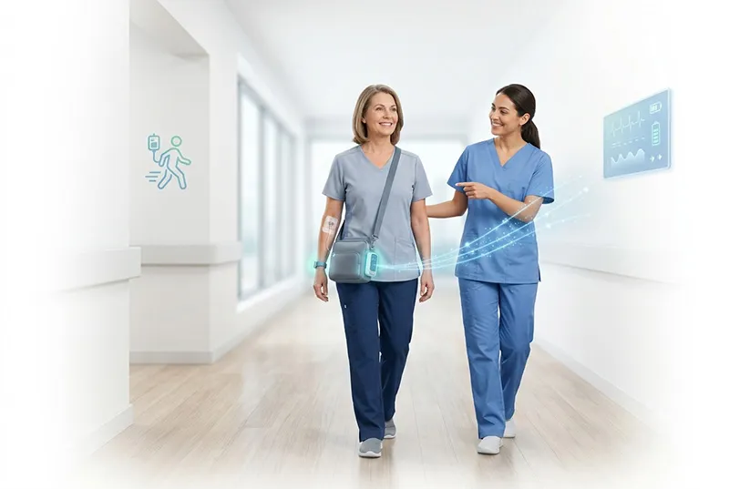 Portable infusion technology supporting ambulatory patient care