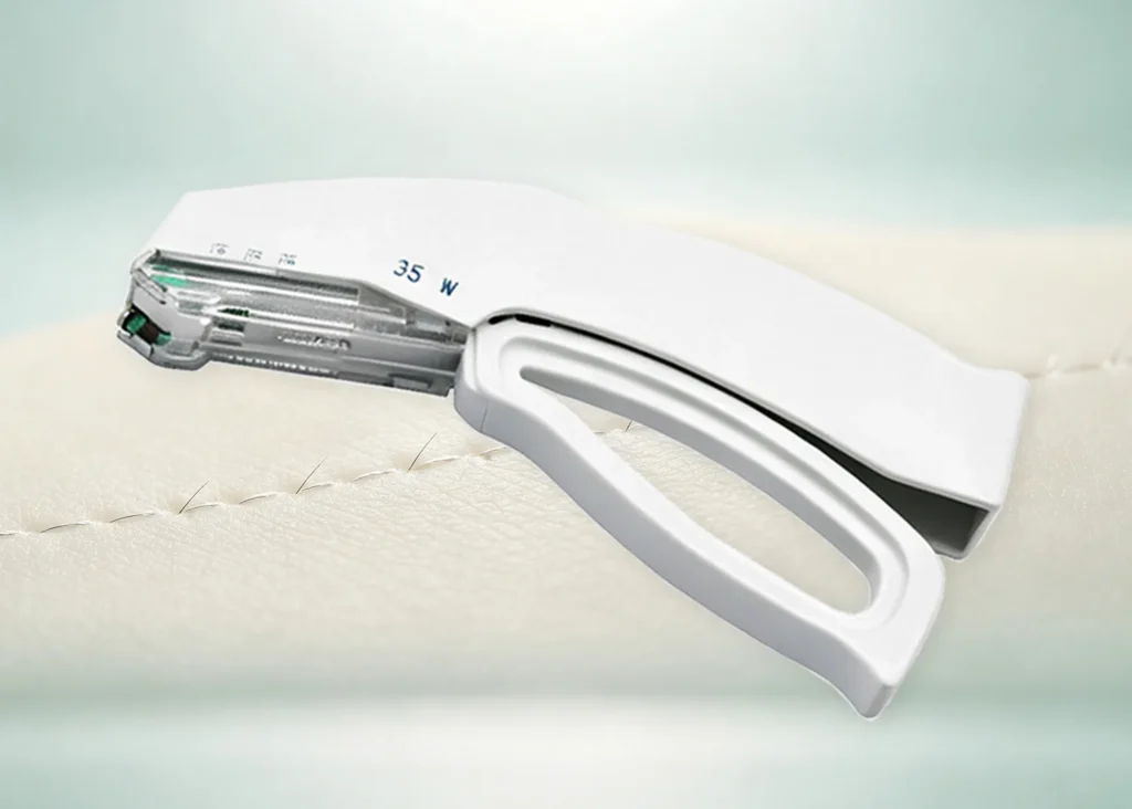 Disposable skin stapler supporting wound closure after open surgery