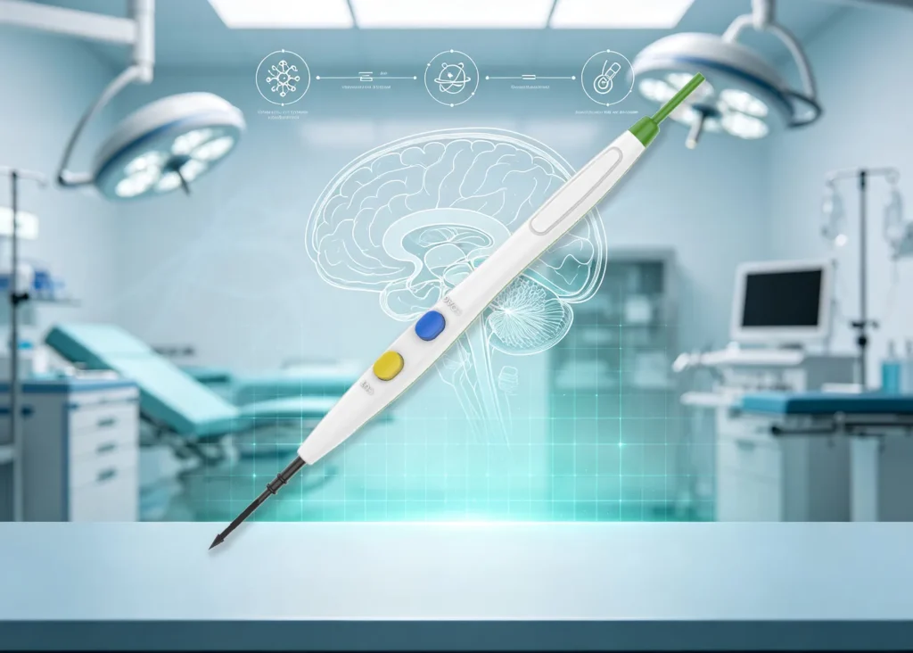 Precision neurosurgical instrument designed for incision and tissue dissection